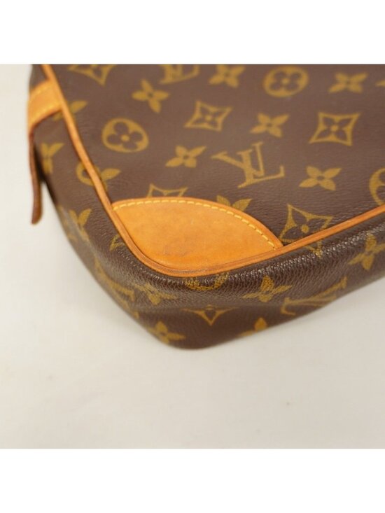 LOUIS VUITTON Monogram Compiègne 28 M51845 Clutch Bag in  Louis Vuitton Clutch Monogram Compiegne 28 Brown